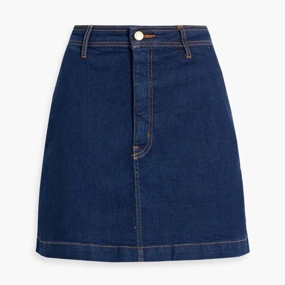Derek Lam Indigo A-Line Denim Skirt